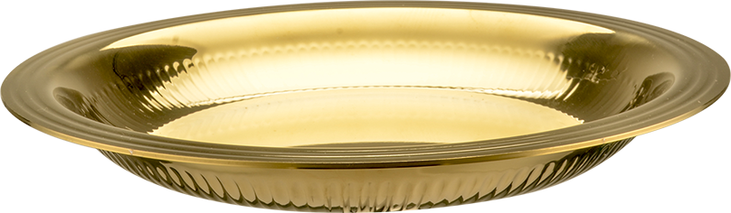 Ypamit MO912200 Tri-ly Communion Plate in Brass