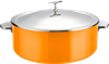 Yapamit E0912001 Tri-ply Multiple Color Buffet Warm Dish Pot