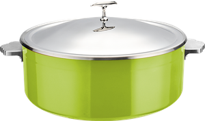 Yapamit E0912001 Tri-ply Multiple Color Buffet Warm Dish Pot