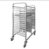 Yapamit X1303 Stainless Steel Double-Line GN Pan Trolley