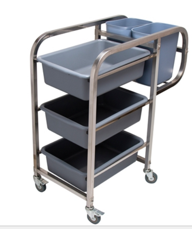 Square Tube Stainless Collecting Cart