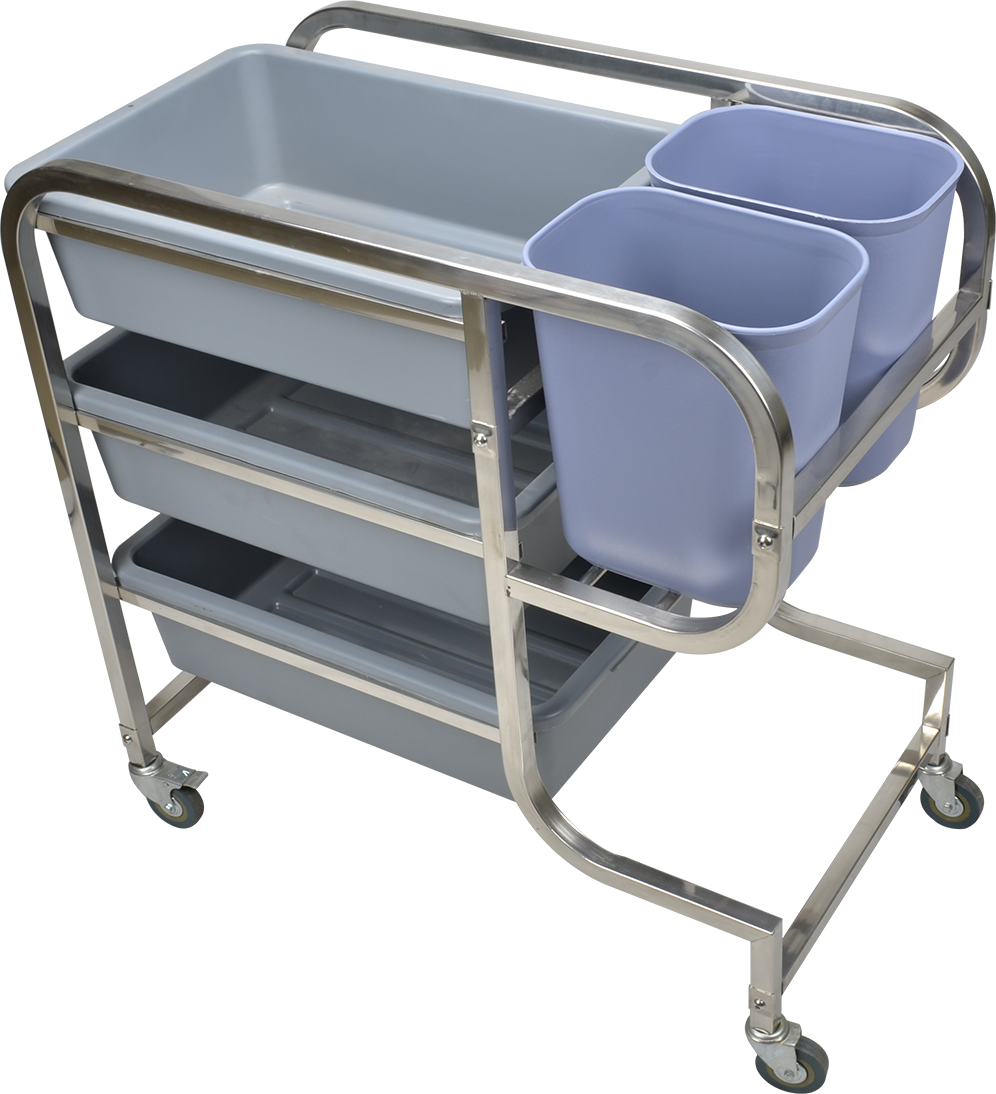 Square Tude Stainless Steel Collecting Cart