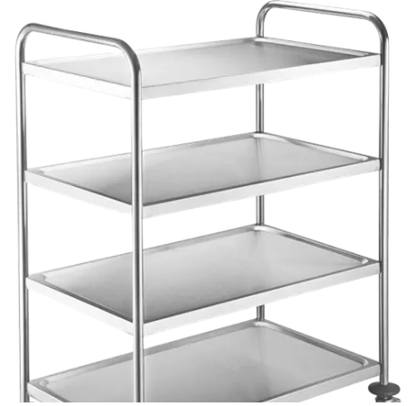 Yapamit X1106 Stainless Steel Four-layers Dining Cart 