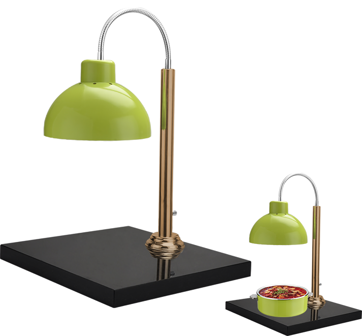 Yapamit Circular Warm Lamp With Wooden Base For Hotel Restaurant 