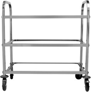 Stainless Steel Three-layers Dinning Cart( Square Cart)