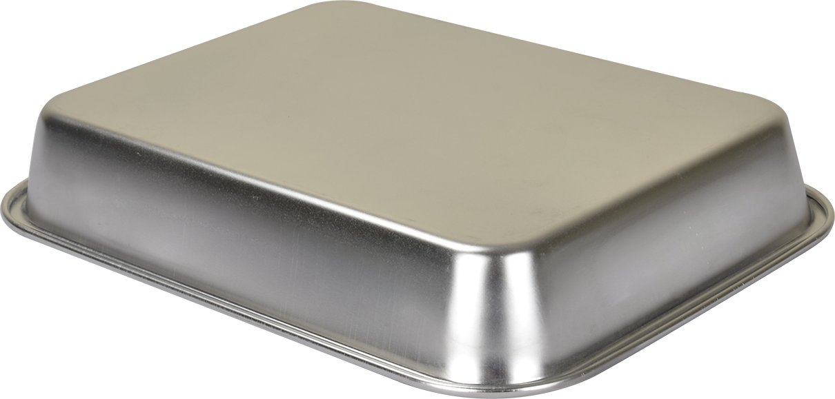 Deep Stainless Steel Serving Tray