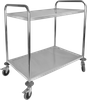 Stainless Steel Two-layers Dining Cart( Square Tube)