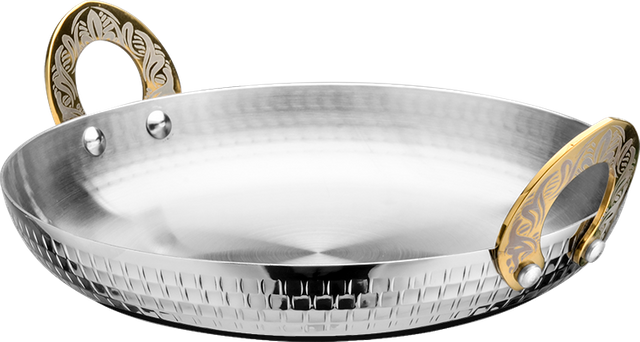 Yapamit TRI-PLY Round Hammered Plate With Double Ear