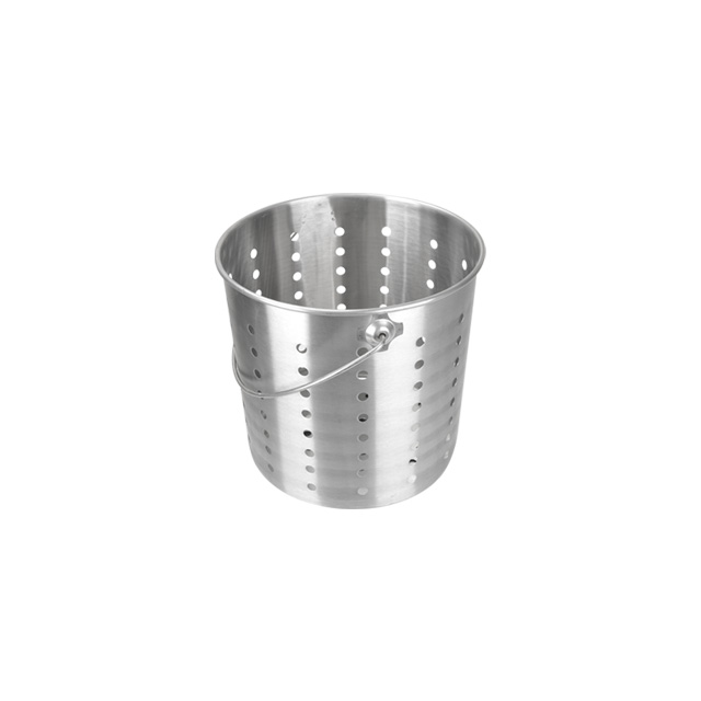 Stainless Steel Leaky Bucket, Filter Bucket, Drain Bucket, Frying Bucket, Commercial Punching Liner, Boiling Disinfection Bucket, Brine Soup and Meat Separation Bucket