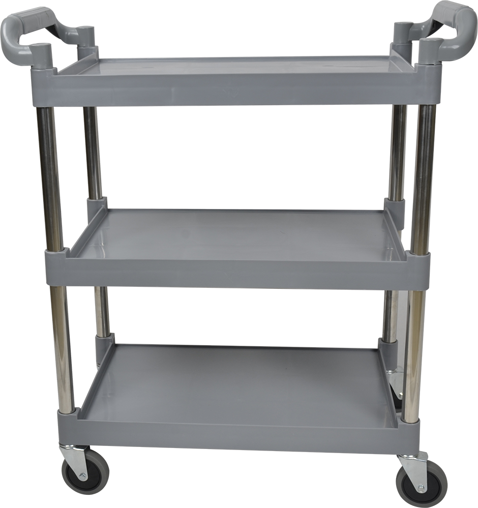 Gray/black Color Plastic Board Three-layers Trolley