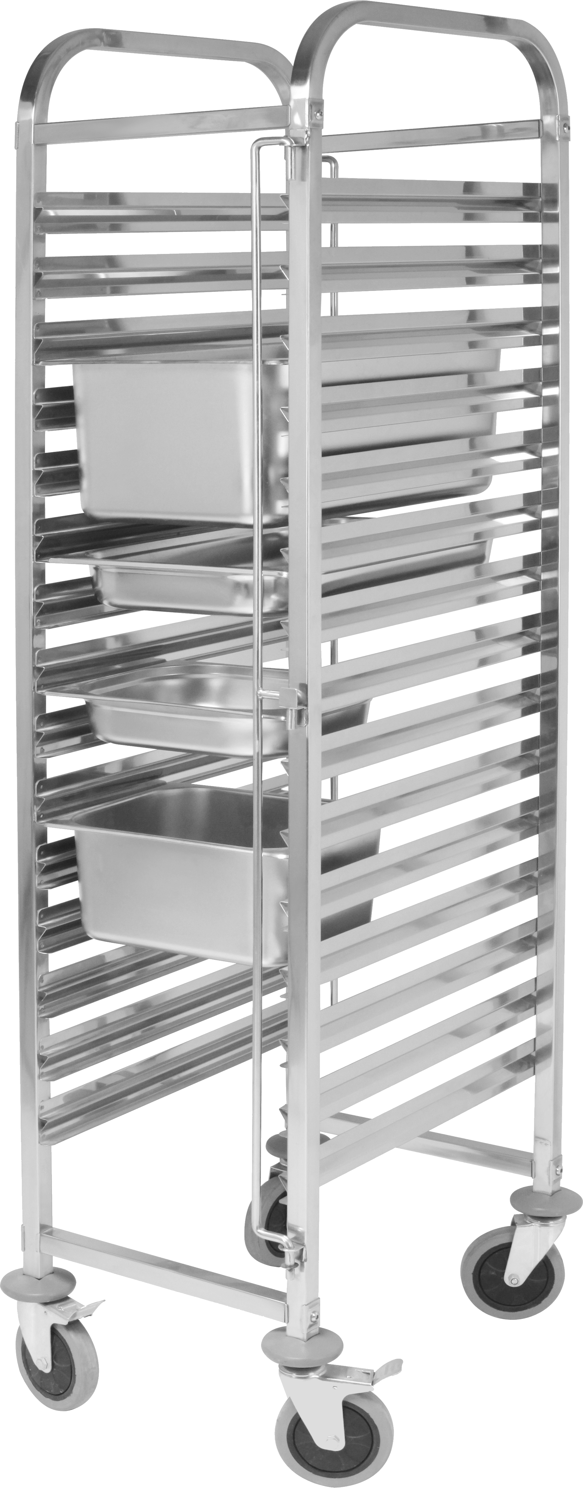 Stainless Steel Single-line Gn Pan Trolley