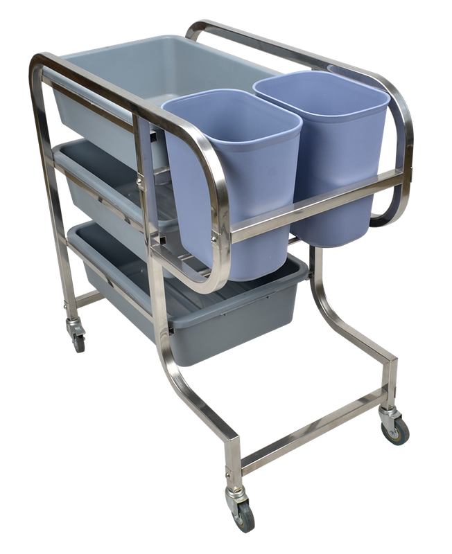 Square Tude Stainless Steel Collecting Cart