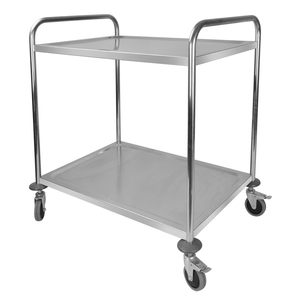 Yapamit X1109 Stainless Steel Tow-layers Dining Cart
