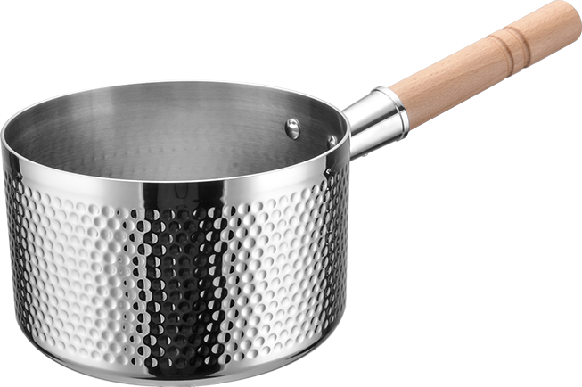 Yapamit Kitchenware C0310001 Tri-ply SS Noddle Pot With Handle And Round Dot Design Non-stick High-temperature Resistant