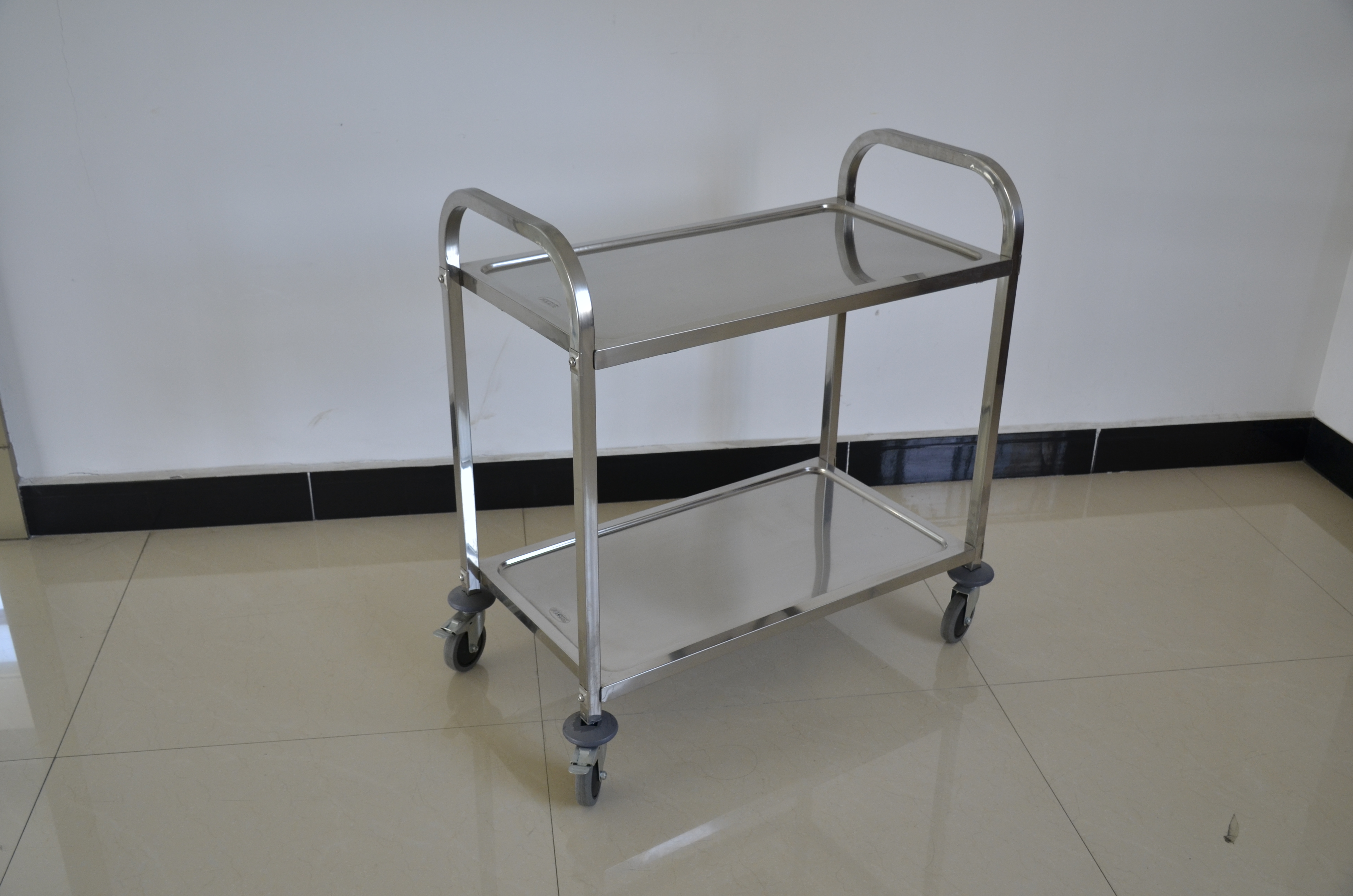 Stainless Steel 304Three-layers Dinning Cart(square Tube)