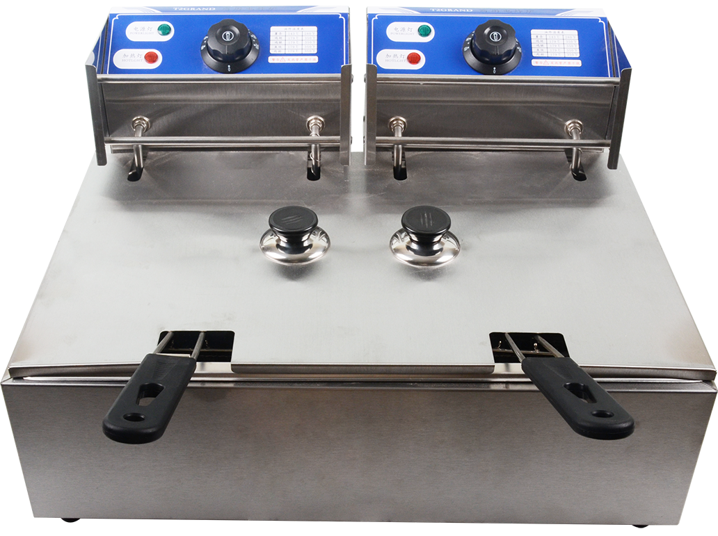 2 Tank& 2 Bakkst Electric Fryer