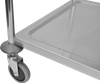 Stainless Steel Two-layers Dining Cart( Square Tube)