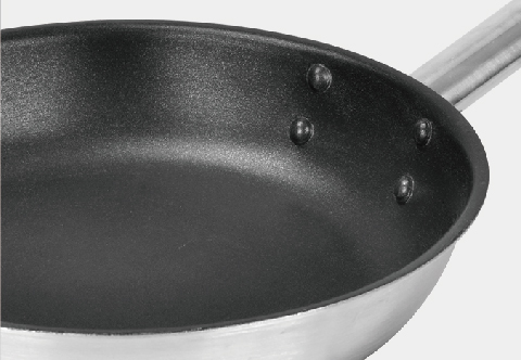 Yapamit X7090 430 Aluminium Fry Pan With Single Bottom Steel Handle