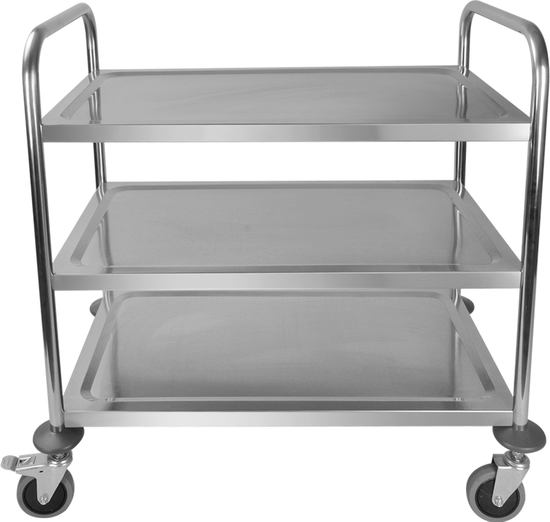 Stainless Steel Three-layers Dining Cart( Square Tube)