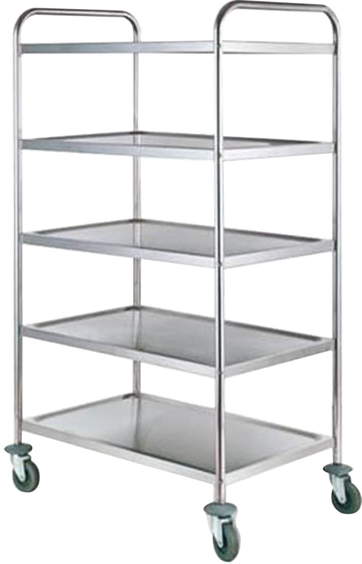 3 Shelves Design: The Five-shelves design allows for easy storage of supplies, provides easy and systematized access to the items, and enough space to accommodate laboratory equipment. 360° Swivel Ca