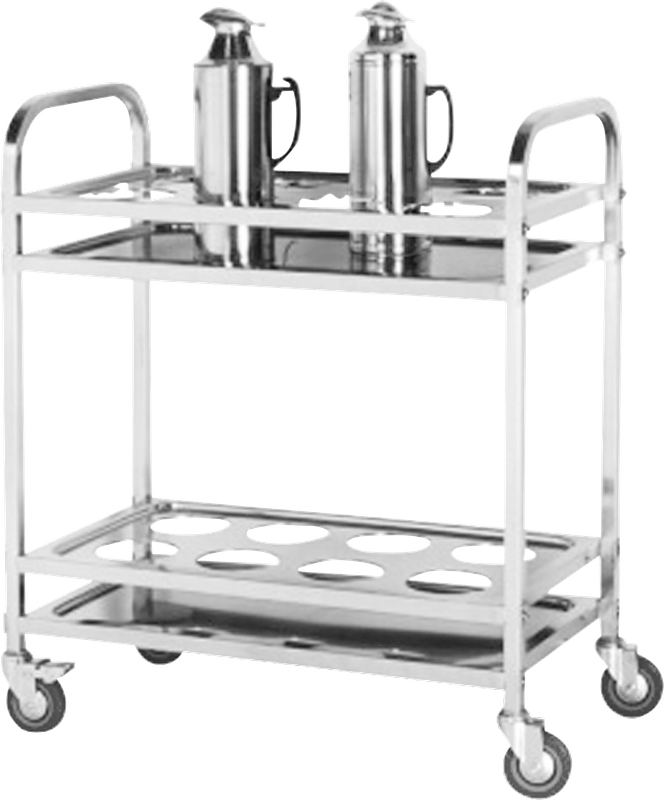 Stainless Steel Kettle Cart