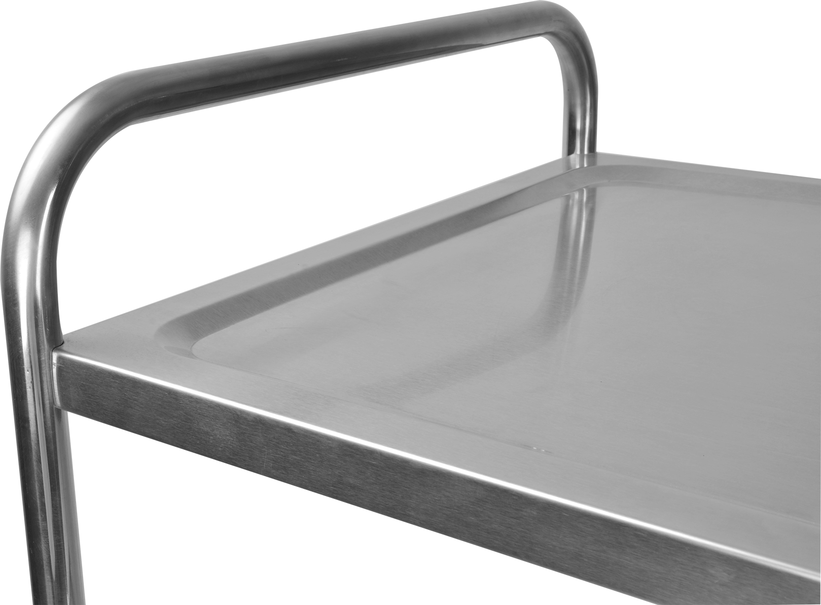 Stainless Steel Two-layers Dining Cart( Square Tube)