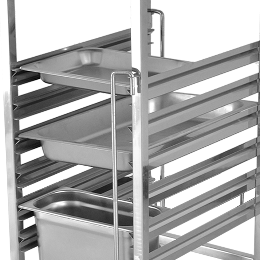 Yapamit X1309 Stainless Steel Single-Line GN Pan Trolley
