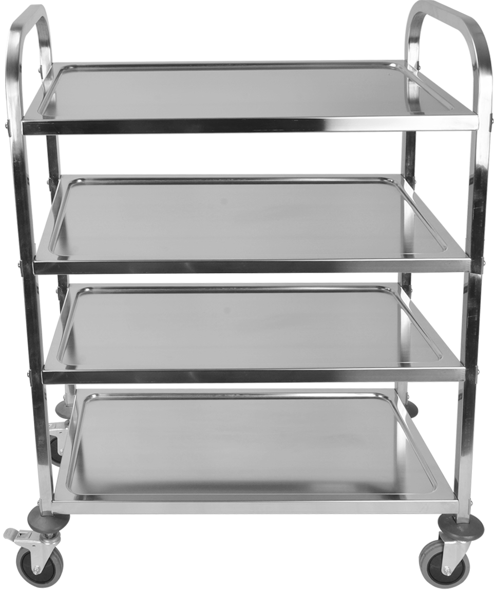 Stainless Steel Cart, 3 Layers Lab Utility Cart 400 lbs Weight Capacity, Medical Cart with Lockable Universal Wheels, for Lab, Clinic, Kitchen, Salon