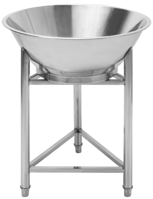 Stainless Steel Mental Meat Stuffing Basin With Rack