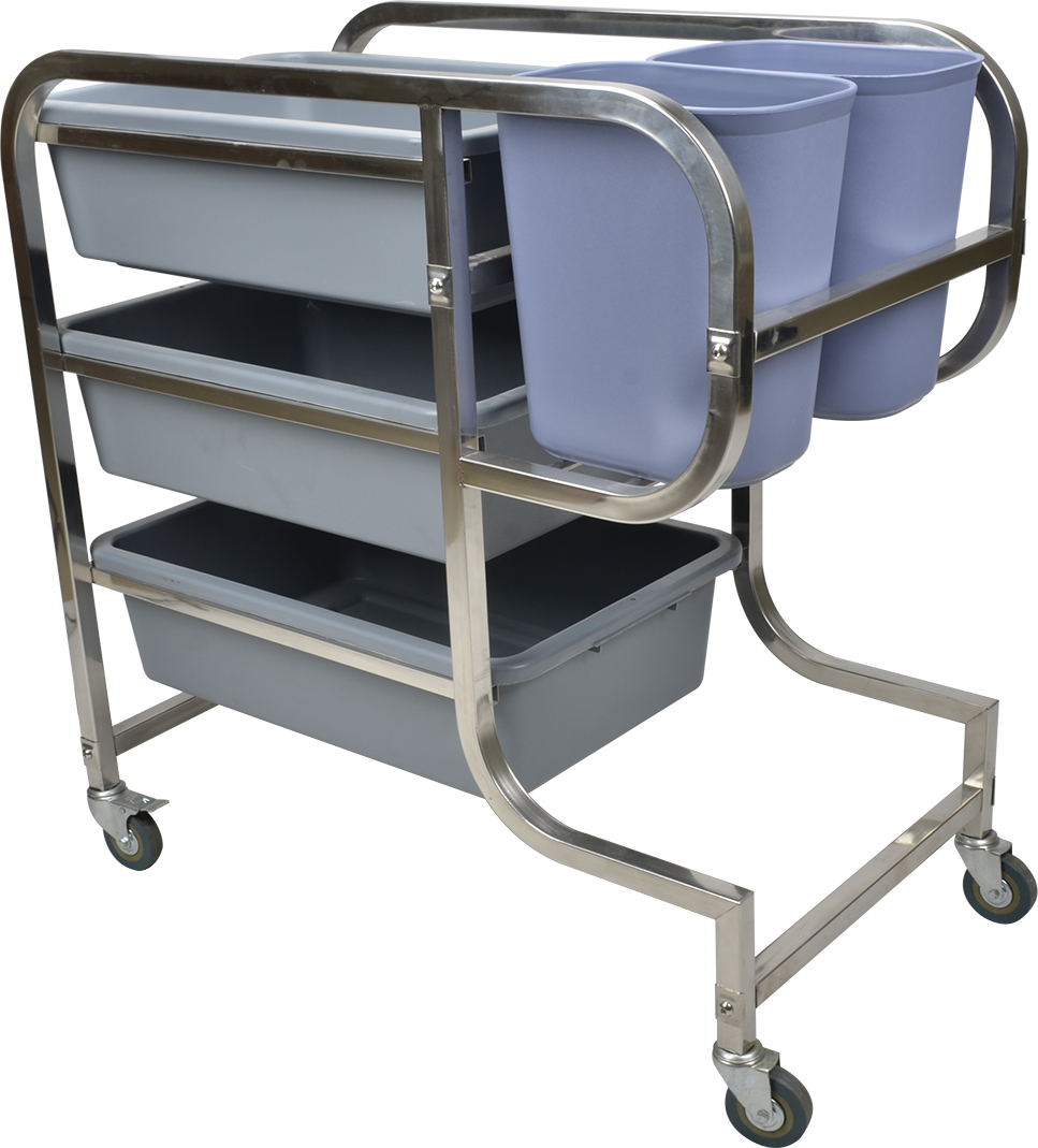 Square Tude Stainless Steel Collecting Cart