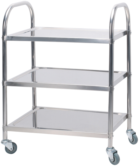 Stainless Steel Three-layers Dining Cart II( Square Tube)