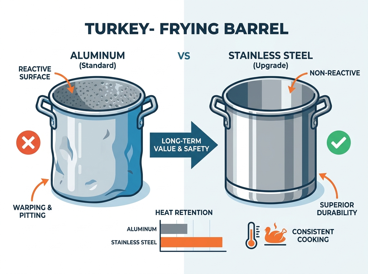 Stainless Steel Turkey Barrel